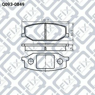 КОЛОДКИ ТОРМ ПЕРЕДН SUZUKI SAMURAI/JIMNY SN413 1998-2018 Q-fix Q0930849