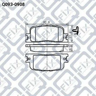 Колодки гальмівні задні дискові 410601W485 NISSAN / INFINITI Q-fix Q0930908