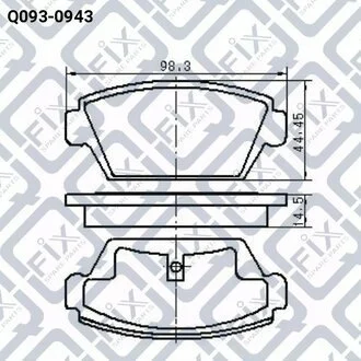 Колодки гальмівні задні Q-fix Q0930943