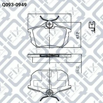 КОЛОДКИ ЗАДНИЕ Q-fix Q0930949
