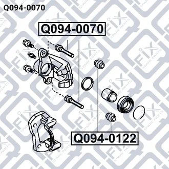 Напрямна супорта гальмівного переднього 4771552010 TOYOTA / LEXUS Q-fix Q094-0070