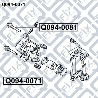 НАПРАВЛ ПЕРЕДН СУППОРТА MITSUBISHI GALANT EA 1996-2003 Q-fix Q094-0071