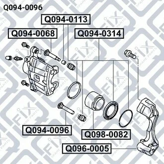 Направляюча супорта Q-fix Q0940096