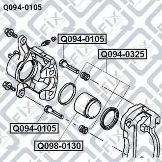 НАПРАВЛ ПЕРЕДН СУППОРТА MITSUBISHI PAJERO/MONTERO SPORT CHALLENGER KH# 2008- Q-fix Q094-0105