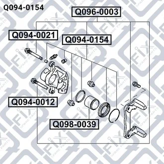 РЕМ К-Т СУППОРТА ЗАДН MITSUBISHI LANCER CS 2000-2 Q-fix Q0940154