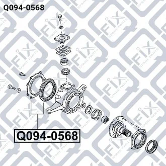 РЕМ К-Т САЛЬНИКІВ ПОВОРОТНОГО КУЛАКА NISSAN PATROL Q-fix Q0940568