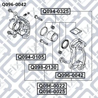 СКОБА ПЕРЕД СУППОРТА MITSUBISHI PAJEROSPORT KH 2008- Q-fix Q0960042