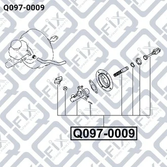 ЦИЛИНДР СЦЕПЛ ГЛАВН MITSUBISHI LANCER 1.3/1.6/2.0 09.03- Q-fix Q097-0009