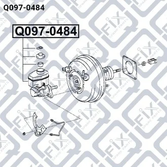 ЦИЛІНДР ТОРМ ГОЛОВН TOYOTA LAND CRUISER PRADO 120 2002-2009 Q-fix Q0970484