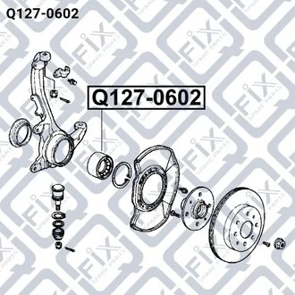 ПОДШИПНИК СТУПИЧНЫЙ ПЕРЕДНИЙ Q-fix Q1270602