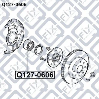ПОДШИПНИК СТУПИЧНЫЙ ПЕРЕДНИЙ Q-fix Q1270606