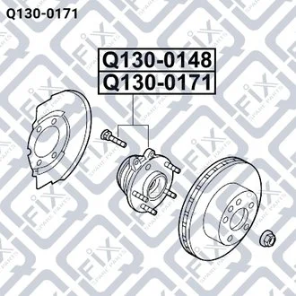 СТУПИЦА ПЕРЕДН R NISSAN TEANA J32 2008-2013 Q-fix Q130-0171