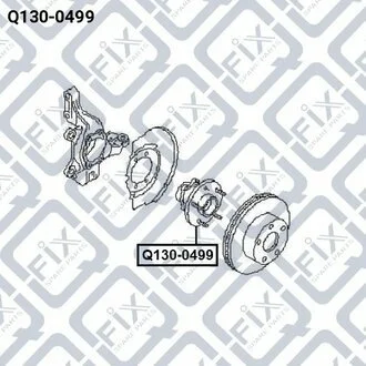 Маточина передня 40202CA06C NISSAN / INFINITI Q-fix Q1300499