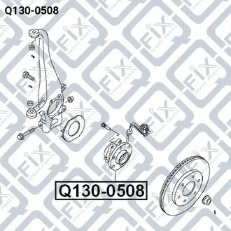 Маточина передня 40202EA300 NISSAN / INFINITI Q-fix Q1300508 (фото 1)
