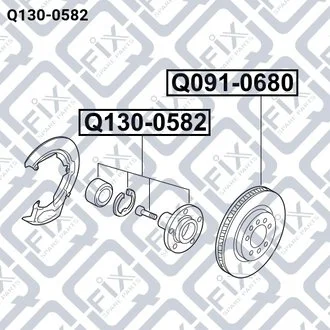 СТУПИЦА ПЕРЕДНЯЯ Q-fix Q1300582