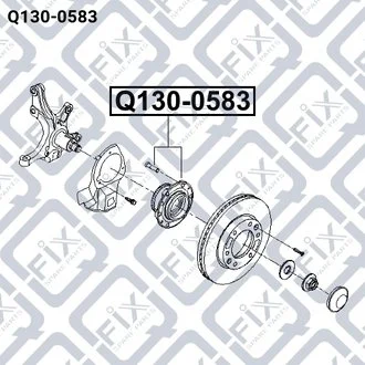 СТУПИЦА ПЕРЕДН HYUNDAI H-1/STAREX (TQ) 2007- Q-fix Q1300583