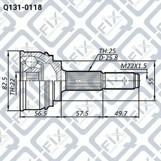 ШРУС НАРУЖНЫЙ Q-fix Q1310118 (фото 1)