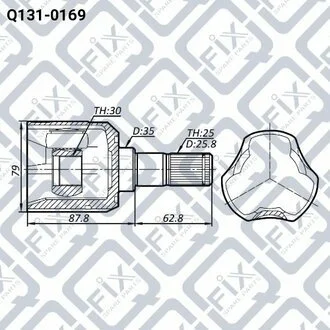ШРУС ВНУТРЕННИЙ Q-fix Q1310169