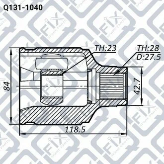 ШРКШ ВНУТР R (К-Т) MAZDA 626 GE 1991-1997 Q-fix Q1311040