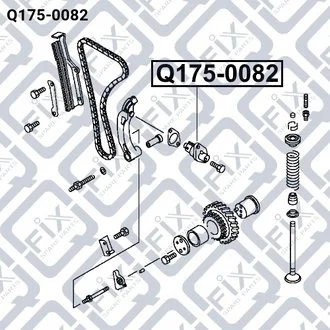 Натягувач ланцюга ГРМ MITSUBISHI PAJERO 3.2TDI 98- Q-fix Q175-0082 (фото 1)