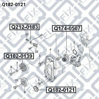 ШЕСТЕРНЯ КОЛЕНВАЛА Q-fix Q1820121