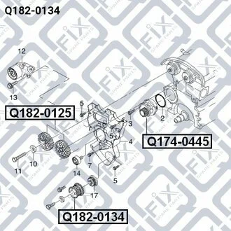 ШКИВ КОЛЕНВАЛА DAEWOO NUBIRA 1.6D 16V Q-fix Q182-0134