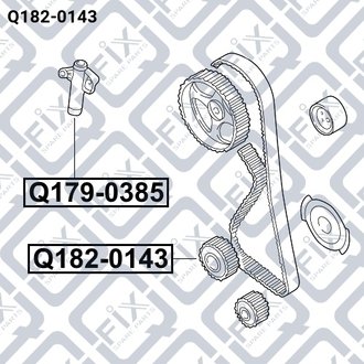 ШКИВ КОЛЕНВАЛА MITSUBISHI LANCER X 1800i-2000i 2007-2017/OUTLANDER CU2W (CU2,5W) Q-fix Q182-0143