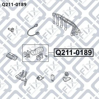 КАТУШКА ЗАЖИГАНИЯ HYUNDAI ACCENT II/ACCENT III/COUPE/ ELANTRA/GETZ/MATRIX/ KIA CERATO/RIO II 1.4/1.5/1.6 06.00- Q-fix Q211-0189