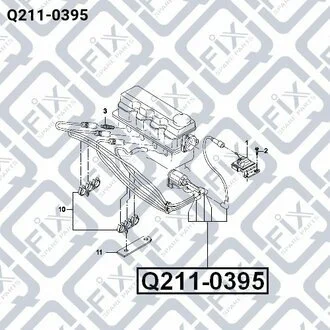ПРОВІД СВІЧНІ (К-Т) DAEWOO NEXIA 1500I (G15MF) 1995-2009 Q-fix Q211-0395