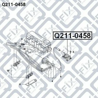 КАТУШКА ЗАЖИГАНИЯ DAEWOO NEXIA/ESPERO/RACER Q-fix Q211-0458