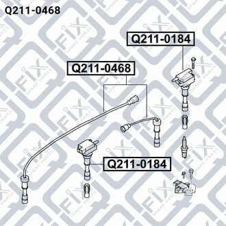 ПРОВІД СВІЧНІ (К-Т) HYUNDAI SONATA (EF) 2001-2005 Q-fix Q211-0468