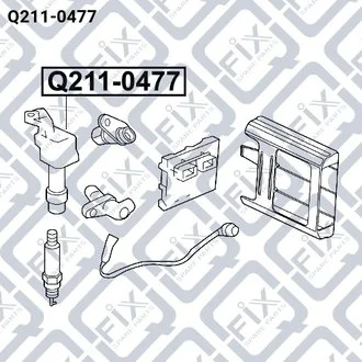 КАТУШКА ЗАЖИГАНИЯ CHEVROLET CAPTIVA 2.4 2011-/ OPEL ANTARA, ASTRA J GTC, GT, INSIGNIA A; SAAB 9-3, 9-3X, 9-5 2.0/2.0ALK/2.4 06.07- Q-fix Q211-0477