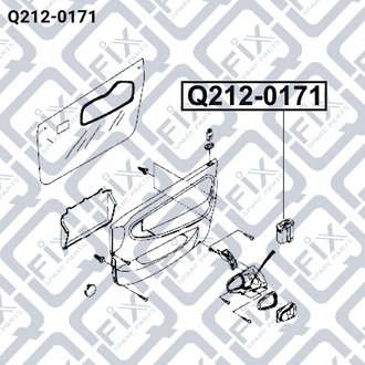 ВЫКЛЮЧАТЕЛЬ ЭЛ/СТЕКЛОПОД DAEWOO NEXIA 1995- Q-fix Q212-0171