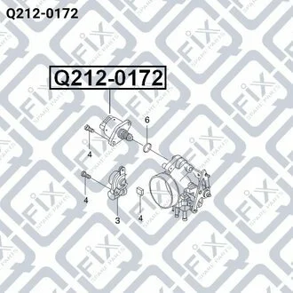 ДАТЧИК (КЛАПАН) хол ходу DAEWOO NUBIRA/LEGANZA 97-/LACETTI Q-fix Q212-0172