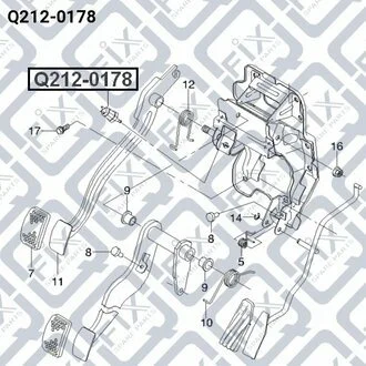 ДАТЧИК ВКЛ ЗАДН стопів DAEWOO NEXIA/ESPERO 1991- Q-fix Q212-0178