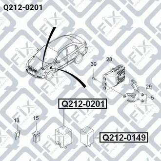 Реле поворотів NEXIA/LANOS/LACETTI/LEGANZA/AVEO Q-fix Q212-0201