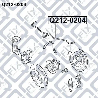 ДАТЧИК ABS ЗАДН колеса CHEVROLET CAPTIVA 2.4 2007- Q-fix Q212-0204