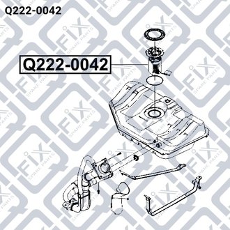 Насос паливний CHEVROLET LACETTI J200 2003-2008 Q-fix Q222-0042