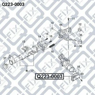 КОНТАКТНАЯ ГРУППА ЗАМКА ЗАЖИГ DAEWOO LANOS 1.3/1.5/1.6 02.1997- Q-fix Q223-0003