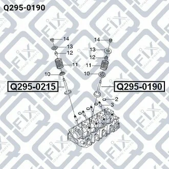 КЛАПАН ВЫПУСКНОЙ 31.7X5.5X110.2 DAEWOO MATIZ (KLYA) 0.8 (F8CV) 1998.09-,DAEWOO MATIZ (KLYA) 1.0 (B10S) 2003.01-,DAEWOO TICO (KLY3) 1995-2000 Q-fix Q295-0190