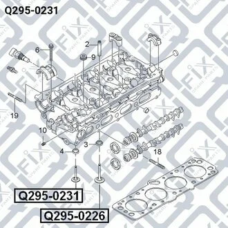 КЛАПАН ВЫПУСКНОЙ 27.3X6X101.2 CHEVROLET AVEO/LACETTI 1.6 DOHC Q-fix Q295-0231