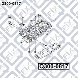 ПРОКЛАДКА ГОЛОВКИ БЛОКА DAEWOO LANOS 1.6 16V 1997-/NUBIRA 1.6D/LANOS/NEXIA/ESPERO Q-fix Q300-0817