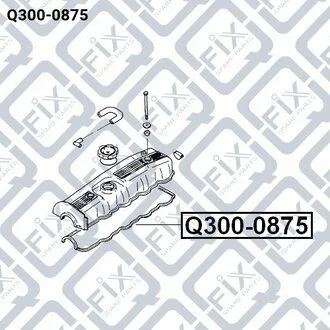 ПРОКЛАДКА КЛАП КРЫШКИ HYUNDAI H 200 2.5 D (D4BF) 1997.10-2004.04 Q-fix Q300-0875 (фото 1)
