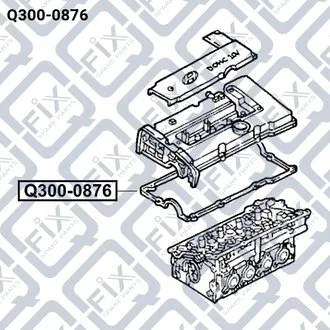 ПРОКЛАДАННЯ КЛАП КРИШКИ HYUNDAI ACCENT 1.5 DOHC 96- Q-fix Q300-0876