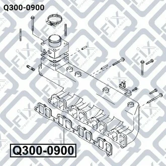 ПРОКЛАДКА ВПУСК КОЛЛ-РА KIA CARNIVAL I II 2.9TD/TERRACAN Q-fix Q300-0900