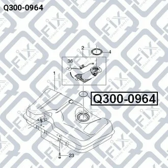 Фото прокладання топл насоса daewoo lanos/nubira/leganza Q-fix Q300-0964 ПРОКЛАДАННЯ ТОПЛ насоса DAEWOO LANOS/NUBIRA/LEGANZA Q-fix Q300-0964