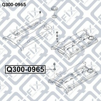 КІЛЬЦЕ КЛАП КРИШКИ (на авто 11 шт) DAEWOO ESPERO/LANOS/NUBIRA Q-fix Q300-0965