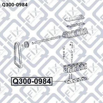 ПРОКЛАДКА ГОЛОВКИ БЛОКА DAEWOO NEXIA 1.5S 8V 1997- Q-fix Q300-0984 (фото 1)