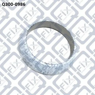 ПРОКЛАДКА ПРИЁМН ТРУБЫ (графитовая) MITSUBISHI LANCER X 1800i-2000i 2007-2017 Q-fix Q300-0986