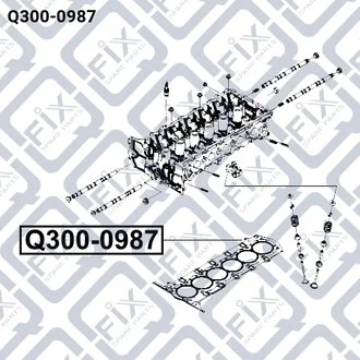 Прокладка ГБЦ Q-fix Q300-0987